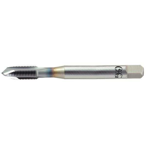 Spiral Point Tap, #10-24, Plug, UNC, 3 Flutes, TiCN