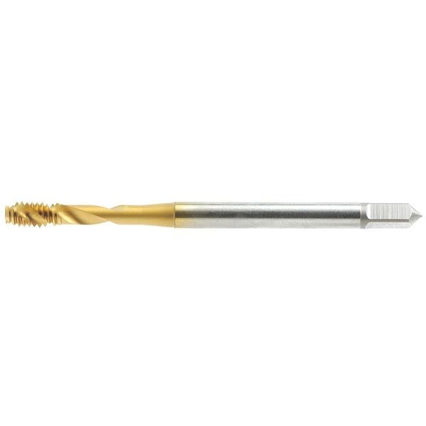Spiral Flute Tap, #6-40, Modified Bottoming, 2 Flutes, UNF