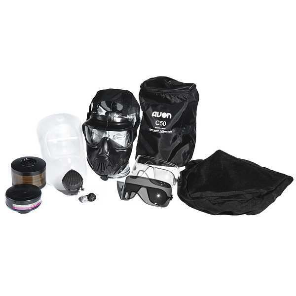 Mask Kit, Twin Port, Rubber, PU Lens, S