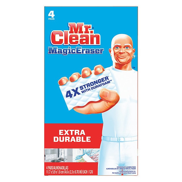 Scrubber Sponge, Extra Durable, White, 4-3/5