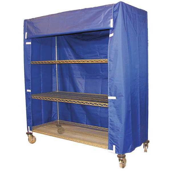Cart Cover, 48x18x74, Blue, Nylon