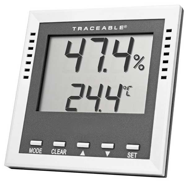 Thermometer, 4-1/8 In. H, 4-1/8 In. W