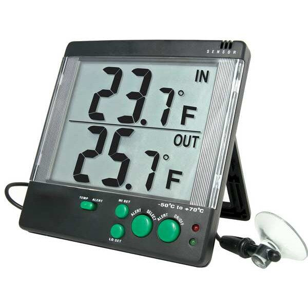 Digital Thermometer, -20 Degrees to 140 Degrees F for Wall or Desk Use