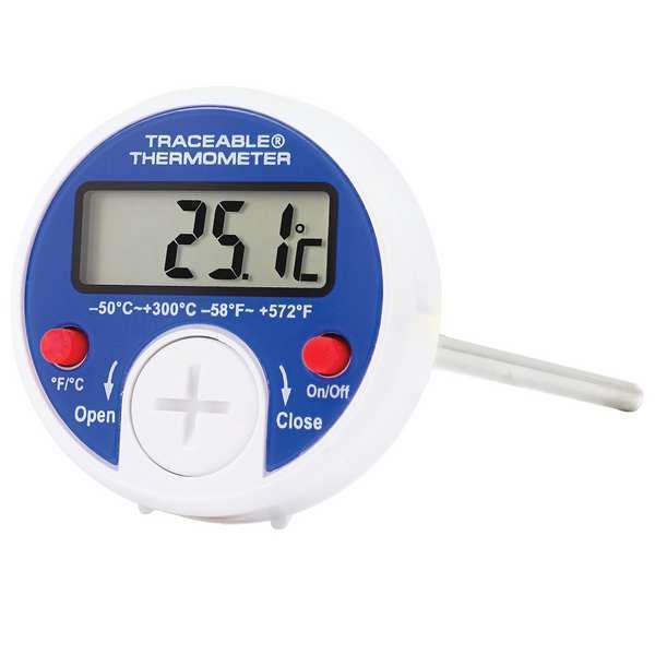 NIST Traceable?ÃÅ¾Ãâ??ÃâÃâÃÂº Digital Thermistor Thermometer, -58 Degrees to 572 Degrees F, Display: LCD