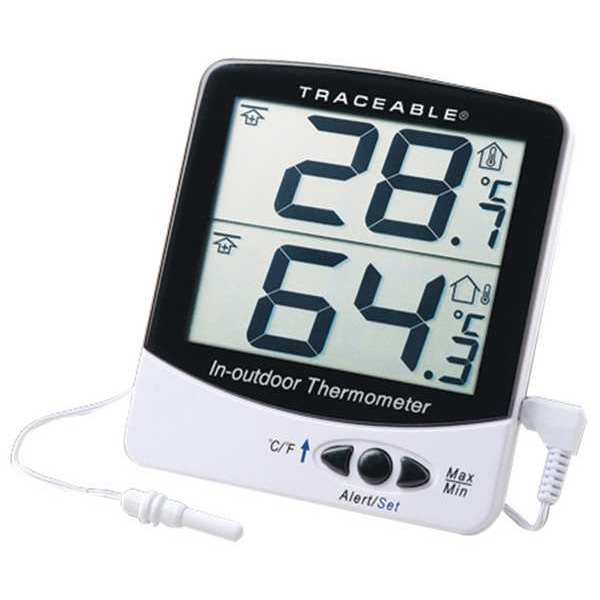 Digital Thermometer, -58 Degrees to 158 Degrees F for Wall or Desk Use