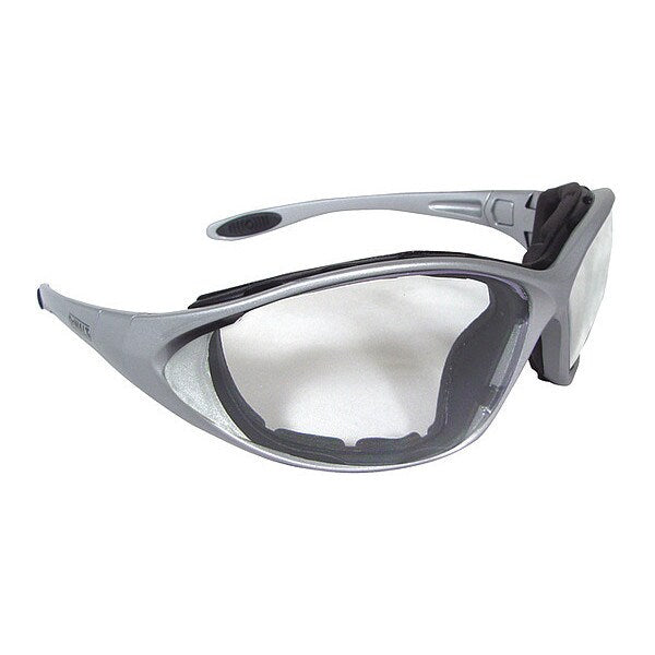 Safety Glasses, Clear Polycarbonate Lens, Anti-Fog, Scratch-Resistant