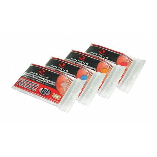 Reusable Uncorded Molded Ear Plugs, Molded Shape, NRR 26, 1 Pairs, Tan