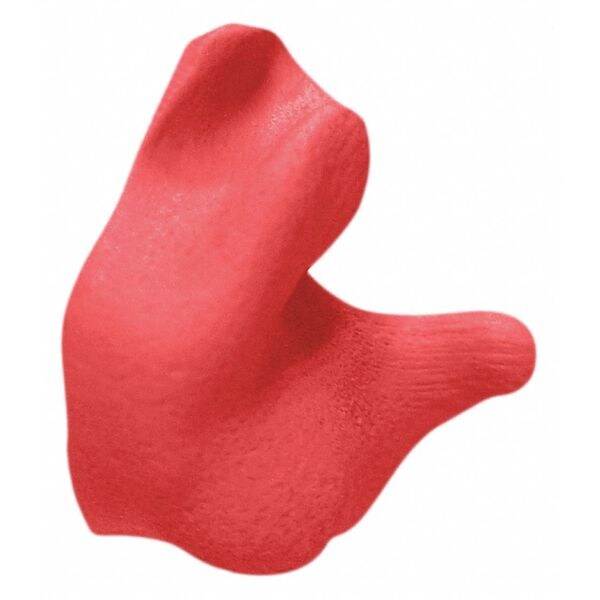Reusable Uncorded Molded Ear Plugs, Molded Shape, NRR 26, 1 Pairs, Red