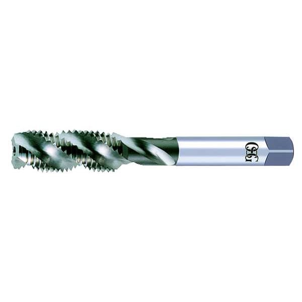 Spiral Flute Tap, #6-32, Bottoming, Bright, 3 Flutes