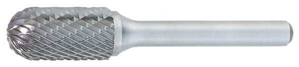 Carbide Bur, Cylindrical Ball Nose, 3/8 in