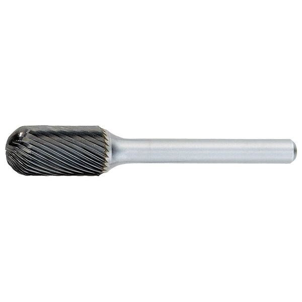 Carbide Bur, Cylindrical Ball Nose, 3/8 in