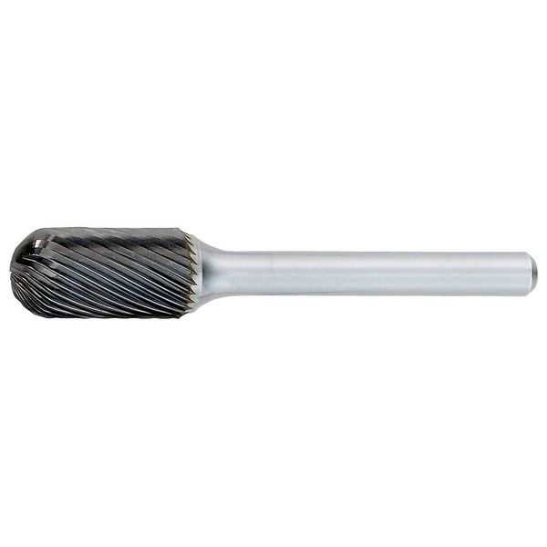 Carbide Bur, Cylindrical Ball Nose, 1/8 in
