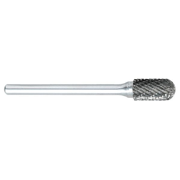 Carbide Bur, Cylindrical Ball Nose, 1/4 in