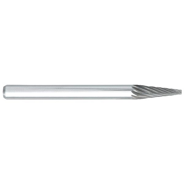 Carbide Bur, 12 deg. Included Angle, 1/8in