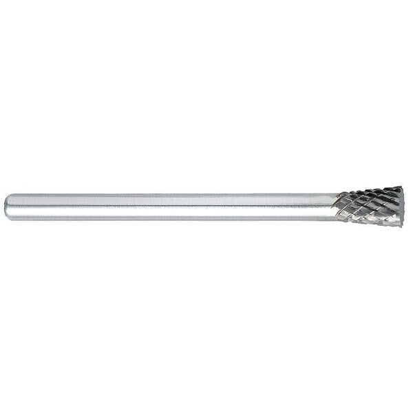 Carbide Bur, 10 deg. Inverted Ang, 3/16 in