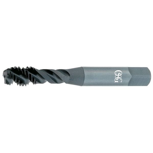 Spiral Flute Tap, #4-40, Bottoming, Oxide, 3 Flutes