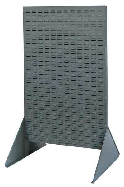 Steel Louvered Floor Rack, 36 in W x 25 in D x 66 in H, Gray