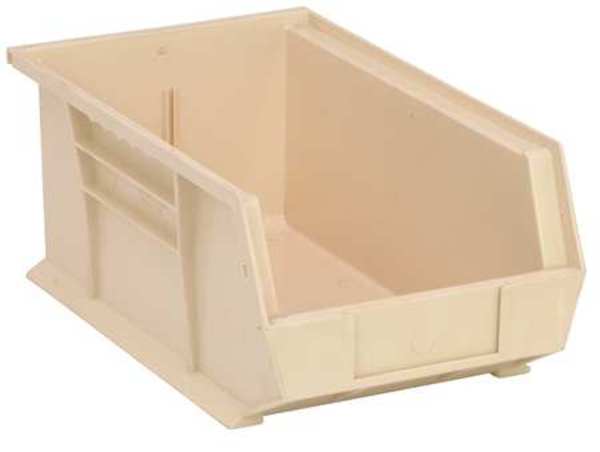 Hang & Stack Storage Bin, Ivory, Polypropylene, 13 5/8 in L x 8 1/4 in W x 6 in H