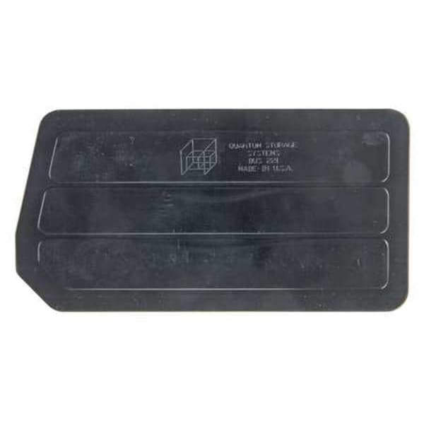 Plastic Divider, Black, 8 1/2 in L, 4 1/2 in W, 4 1/2 in H