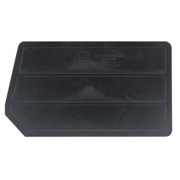 Plastic Divider, Black, 12 3/4 in L, 7 1/2 in W, 7 1/2 in H