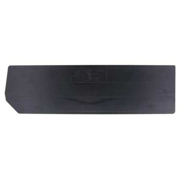 Plastic Divider, Black, 28 3/8 in L, 6 3/4 in W, 6 3/4 in H