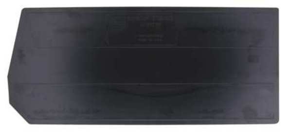Plastic Divider, Black, 28 3/8 in L, 9 3/4 in W, 9 3/4 in H
