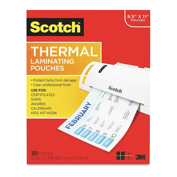 Pouch, Therml, 3Mil, Clr, PK100