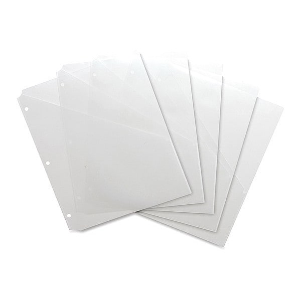 Pocket, Binder, Poly, Clr, PK5