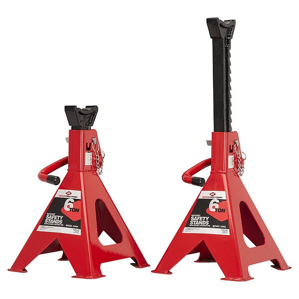 Jack Stand, Heavy Duty, Ratchet, 6 ton, PR