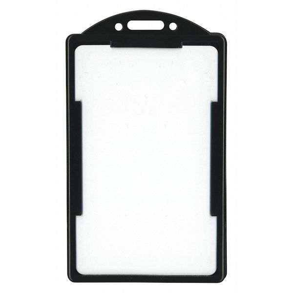 ID Card Holder, Vertical, Blk, PK25