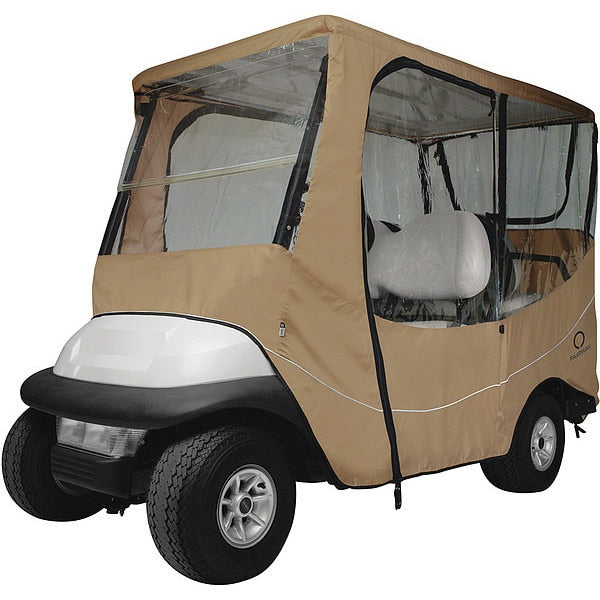 Golf Cart Enclosure Roof, 4 Person, Light Khaki, Long