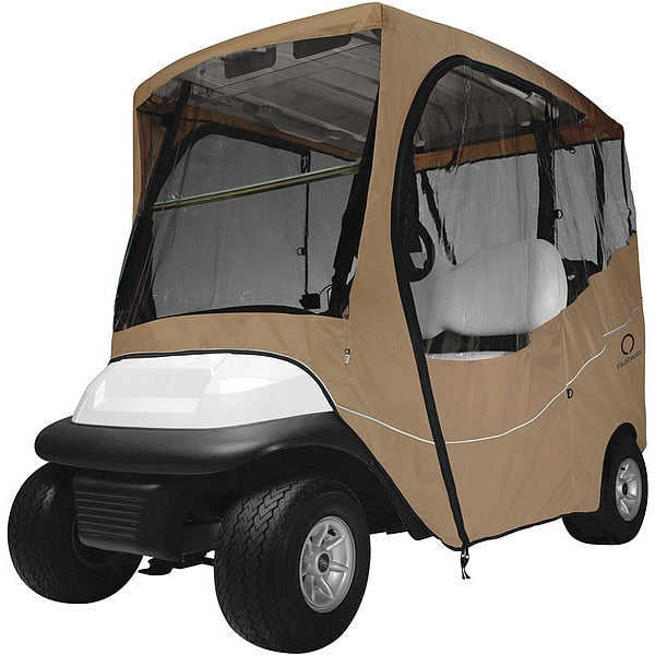 Golf Cart Enclosure Roof, 2 Person, Light Khaki, Short