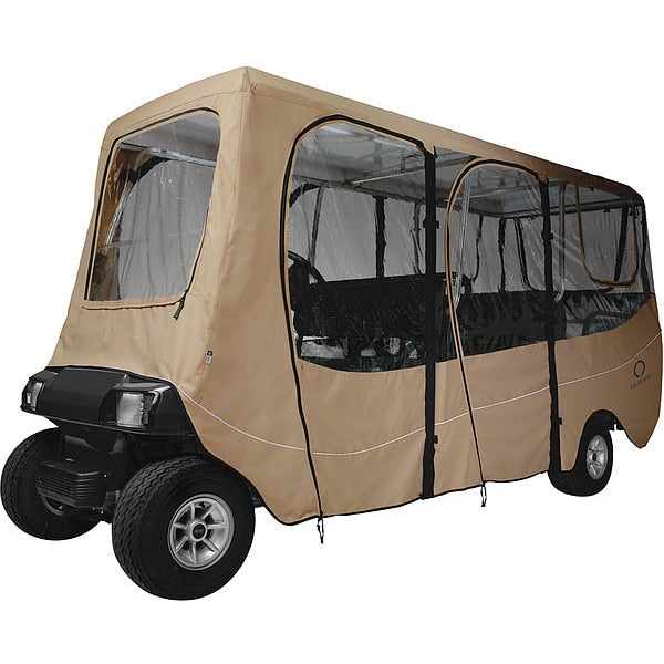 Golf Cart Enclosure Roof, 6 Person, Light Khaki, X-Long