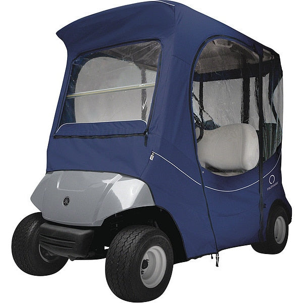 Golf Cart Enclosure, Short Roof, 2 Person, Navy