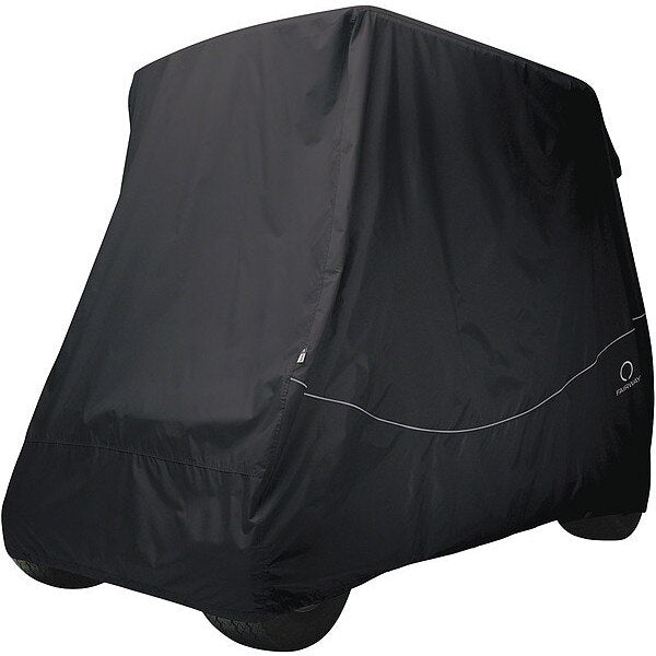 Golf Cart Cover, Long Roof, 4-Person, Black
