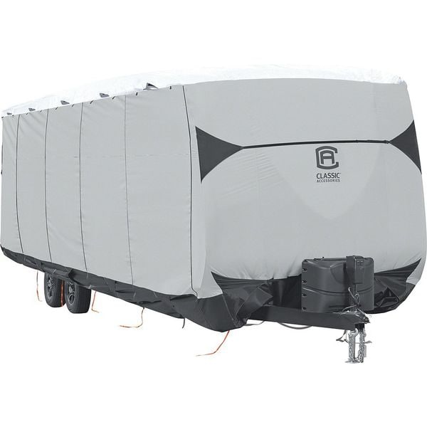Trailer Cover, 27 ft-30 ft L, Black/Grey/White