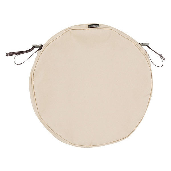 Montlake Round Dining Seat Cushion Slipcover, Antique Beige, 18