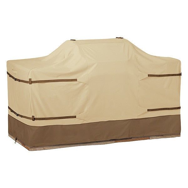 Island Left/Right Grill Cover, Beige, Large