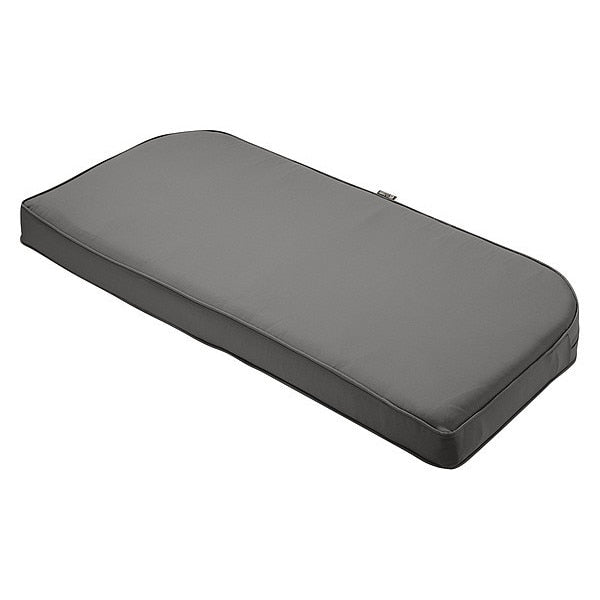Montlake Bench/Settee Contoured Back Cushion, Light Charcoal, 18