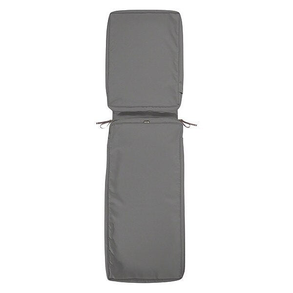 Montlake Chaise Lounge Cushion Slipcover, Light Charcoal, 72