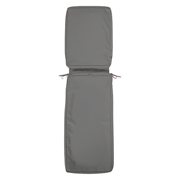 Montlake Chaise Lounge Cushion Slipcover, Light Charcoal, 80