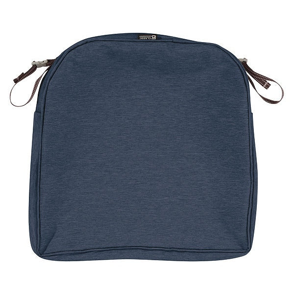 Montlake Dining Seat Cushion Slipcover, Heather Indigo, 20