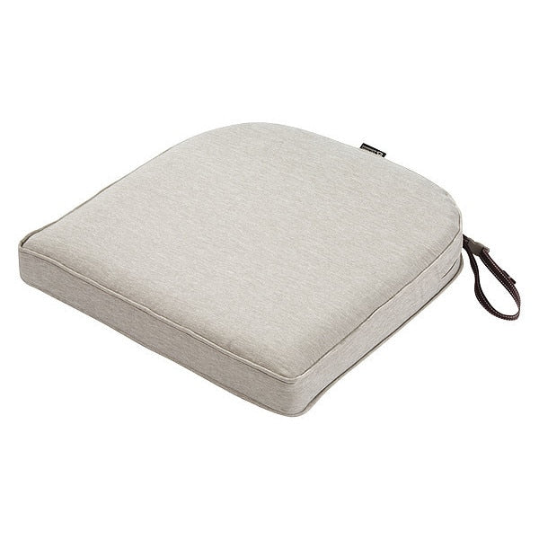 Montlake Contoured Dining Seat Cushion, Heather Grey, 20