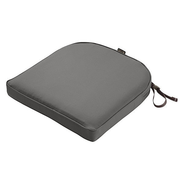 Montlake Contoured Dining Seat Cushion, Light Charcoal, 18