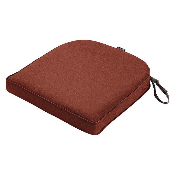 Montlake Contoured Dining Seat Cushion, Heather Henna, 20