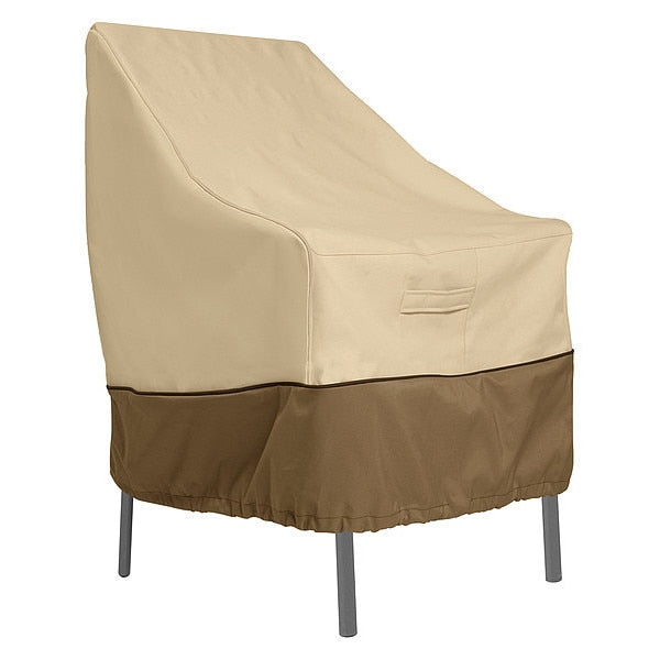 Veranda Cover, Chair, High Back Patio, Antique Beige, 35
