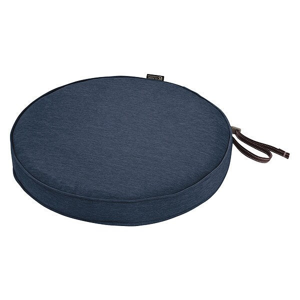 Round Dining Seat Cushion, Blue, 15
