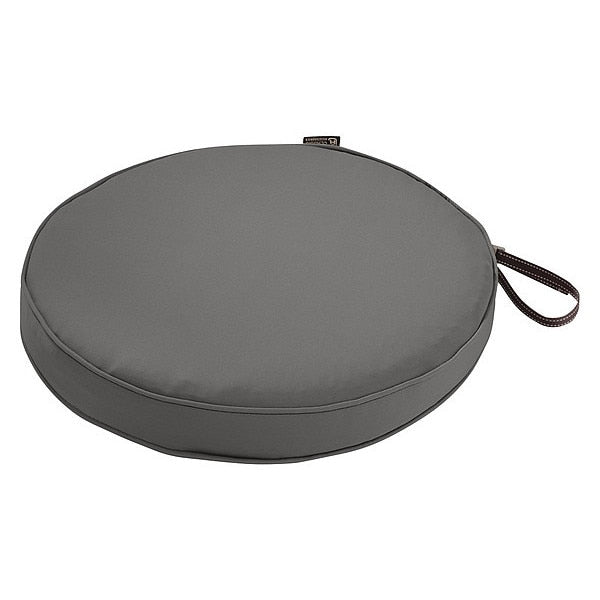 Round Dining Seat Cushion, Grey, 15