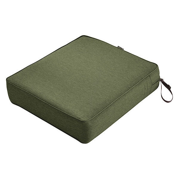 Rectangle Lounge Seat Cushion, Green, 25