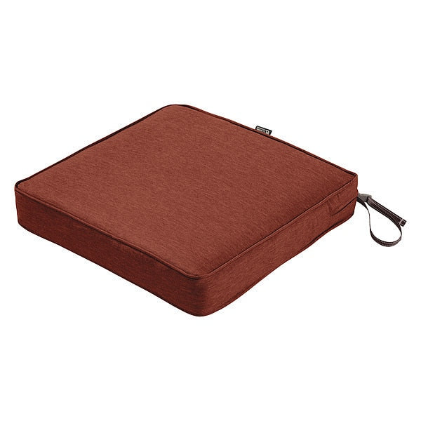 Square Dining Seat Cushion, Heather Henna, 19